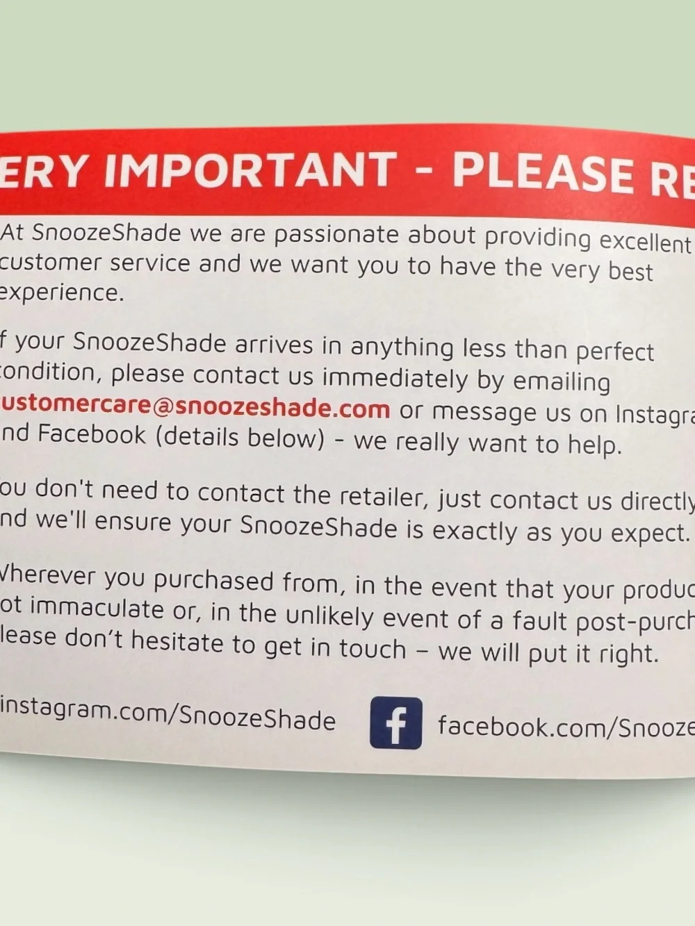 Snoozeshade original travel